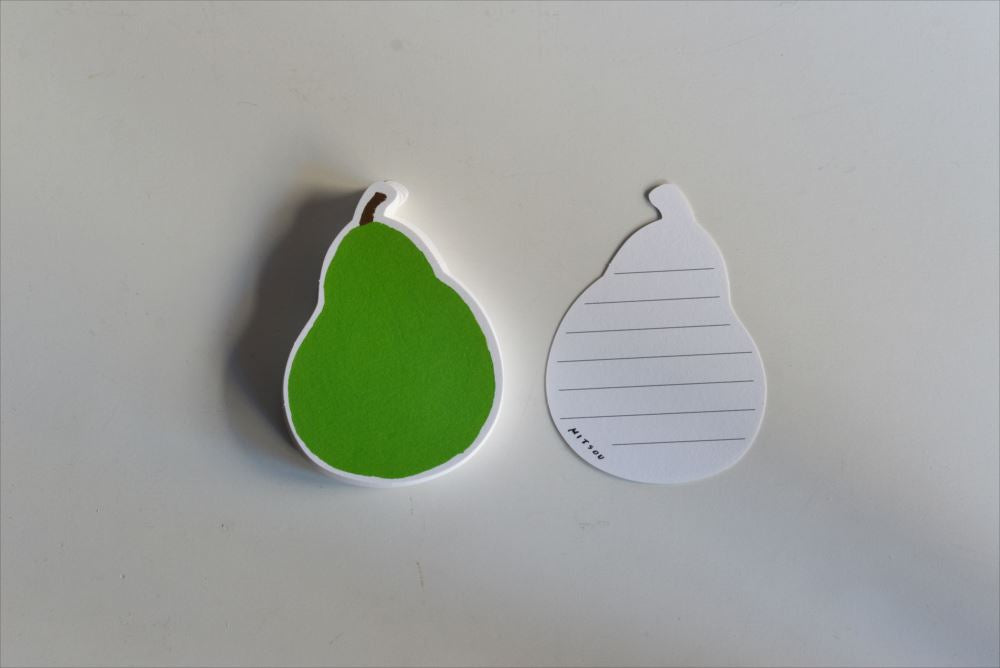 Classiky x mitsou - Die-Cut Message Cards - Pear