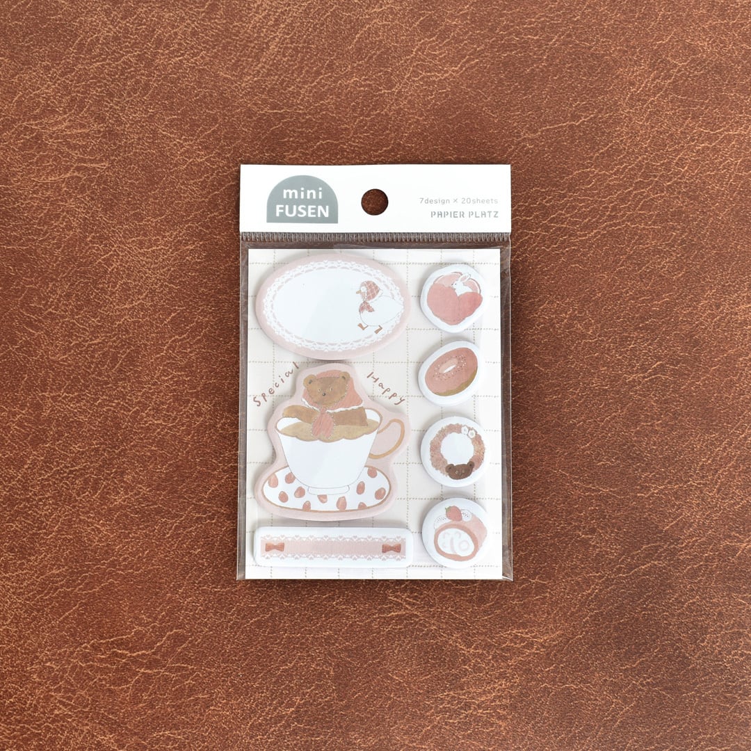 Papier Platz x Tobimatsu Shoichiro - Mini Planner Sticky Notes - Pink Favorite