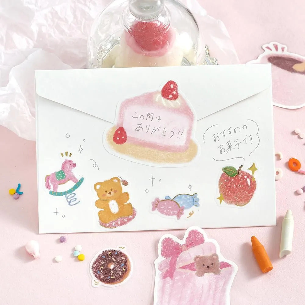BGM Flake Stickers - Fuwari Sketch Series - Pink