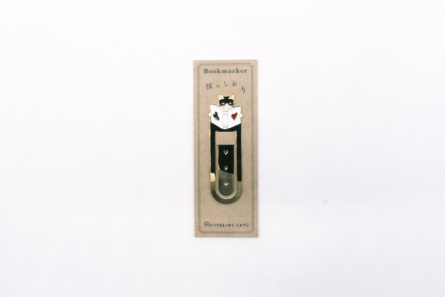 Pottering Cat Bookmark - Poker