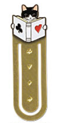 Pottering Cat Bookmark - Poker