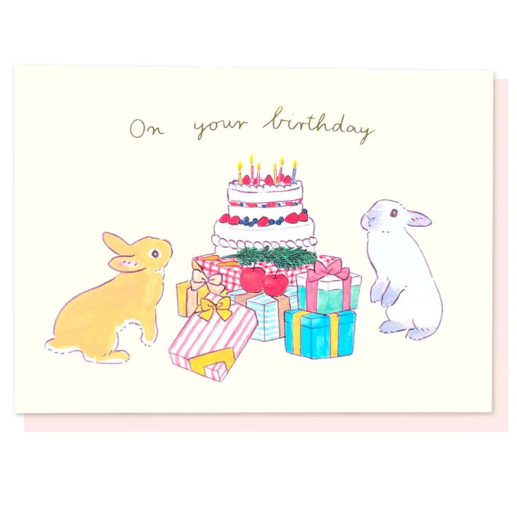 Schinako Moriyama Greeting Card - Pop-up Rabbit