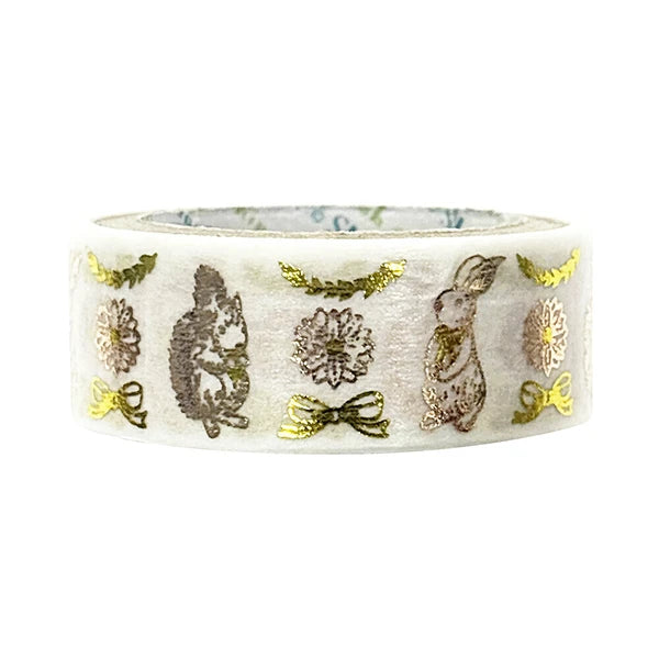 Shinzi Katoh Washi Tape - Hoshiakari - Rabbit and Squirrel