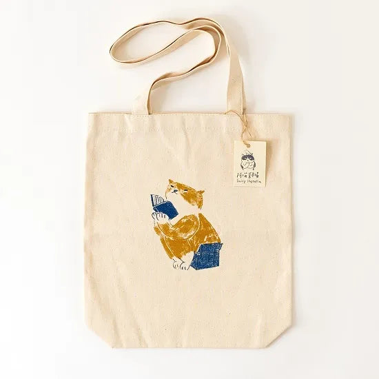 Market the Cat - Totebag - Reading Cat