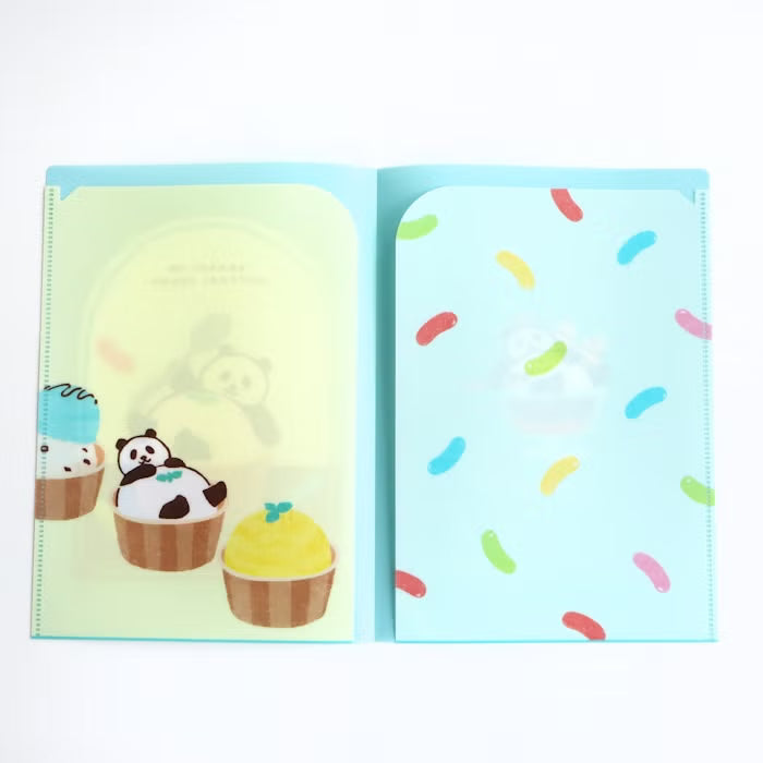 Furukawashiko A5 Clear File - Sweets Animal Workshop Vol. 3 - Relaxed Panda