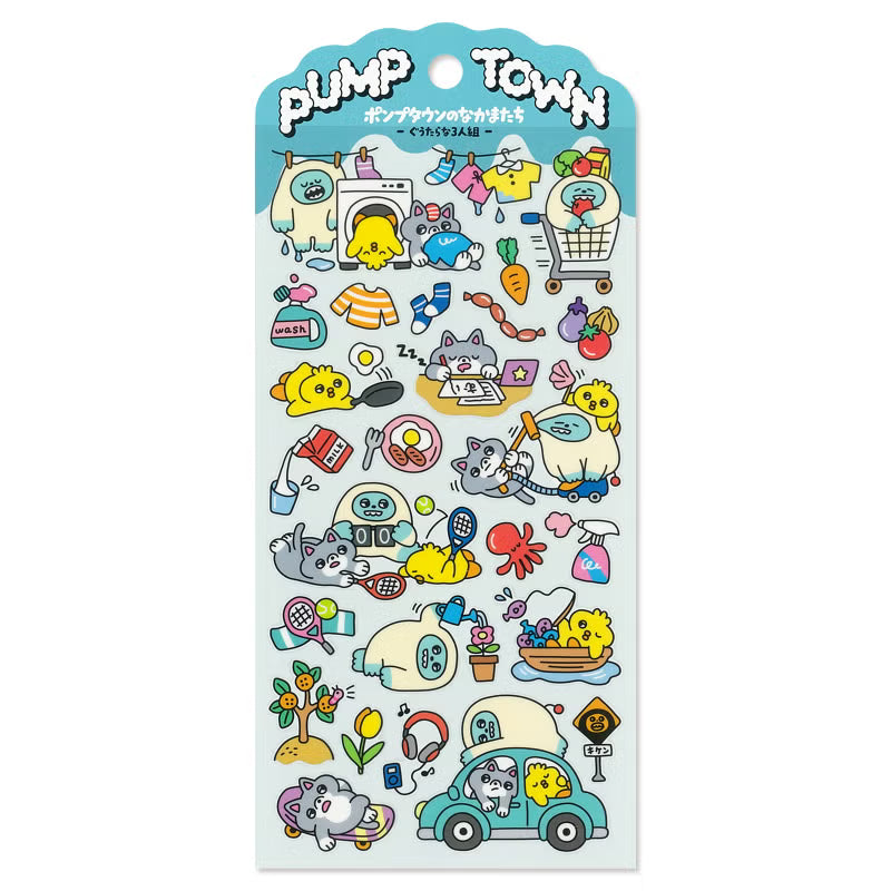 Mind Wave Pump Town Sticker Sheet - The Sloppy Trio