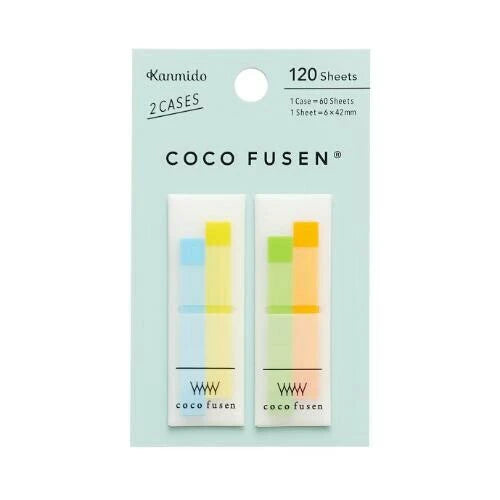 Kanmido Coco Fusen Color Sticky Notes - Small
