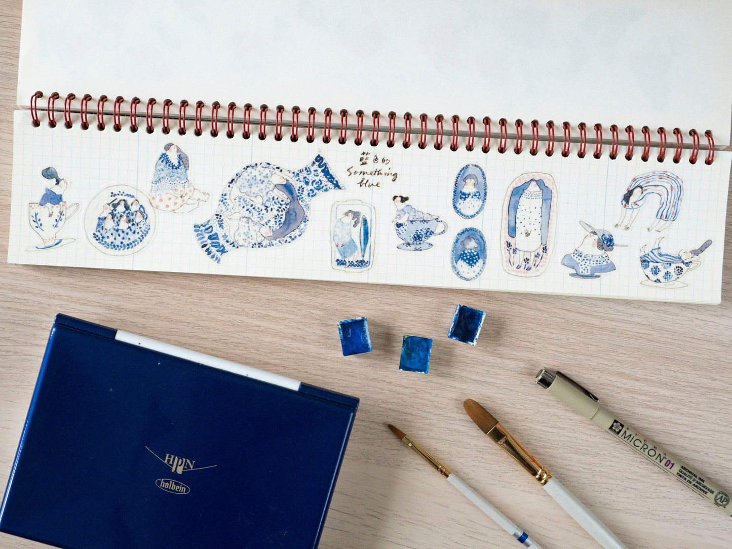 dodolulu - Sticker Sheet - Something Blue