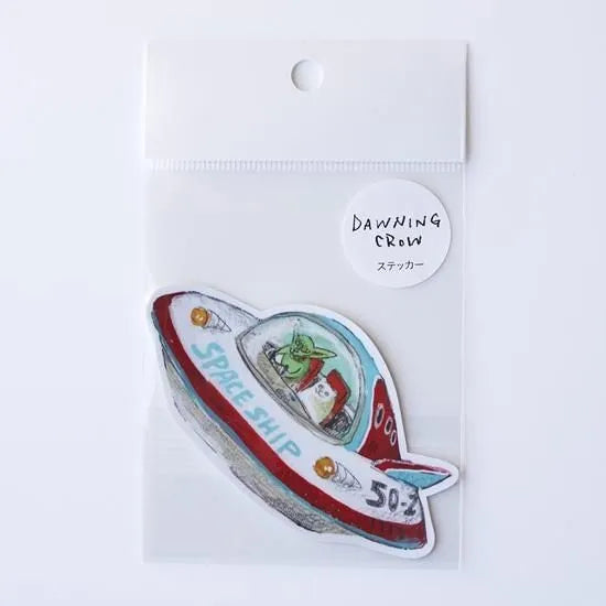 Dawning Crow - Die Cut Sticker - Space Trip