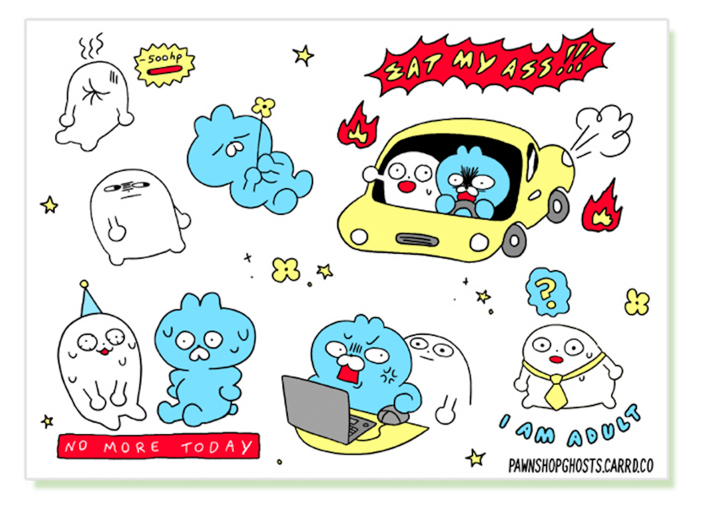 Pawnshop Ghosts - Sticker Sheet B