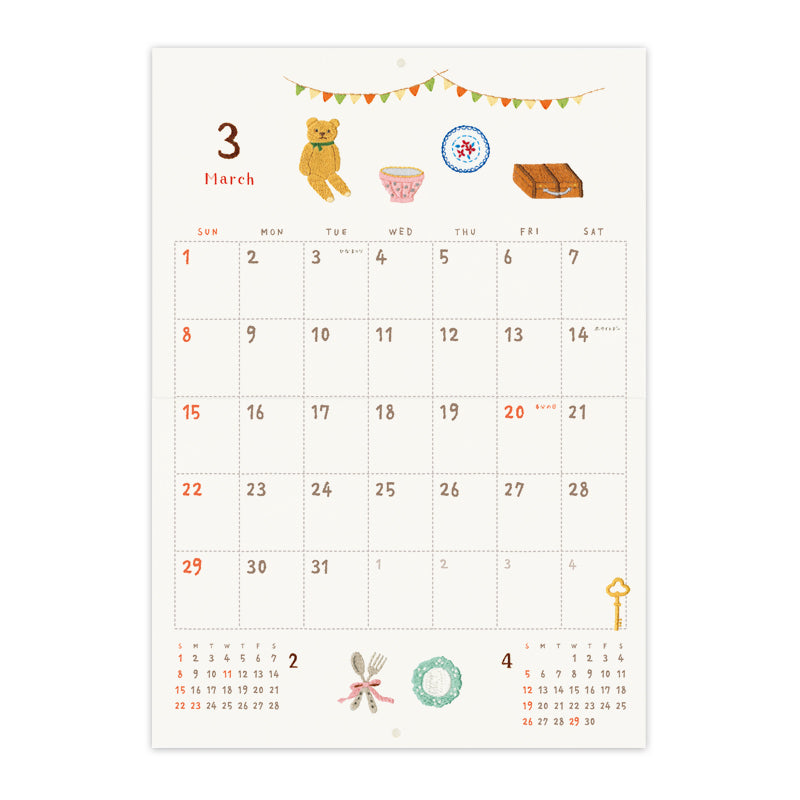 RYU-RYU x Yoko Fujiki - Stitched 2026 Calendar