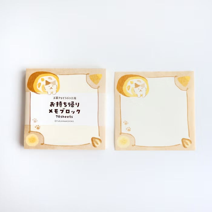 Furukawashiko Memo Block - Sweets Animal Workshop Vol. 3 - Sukima Nyanko