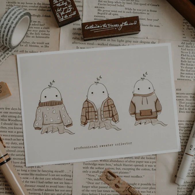 Savannah Scribbles Shop - Art Print - Sweater Weather