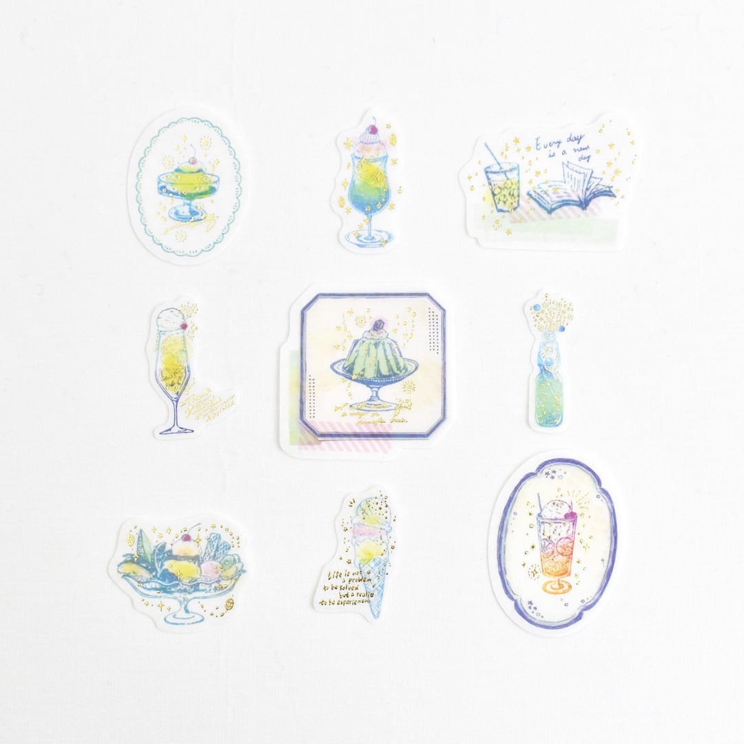 Papier Platz x nonnlala - Flake Stickers - Sweets Time