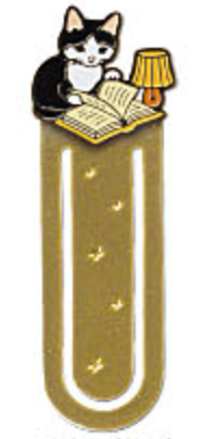 Pottering Cat Bookmark - Table Lamp