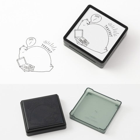Midori Paintable Stamp - Pre-Inked - Take Out