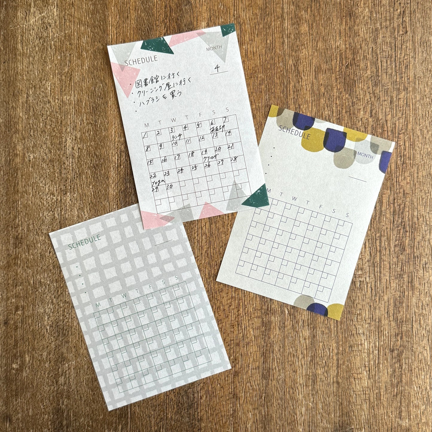 Mizushima Techo Scrap Large Memo Pad - Schedule
