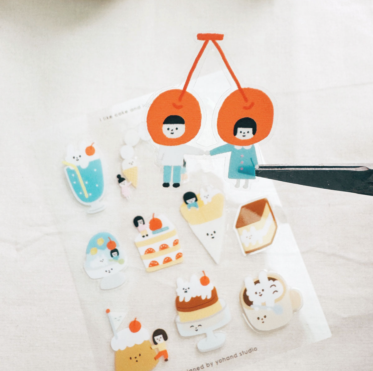 Yohand Studio Tiny Sticker Sheet - Afternoon Tea