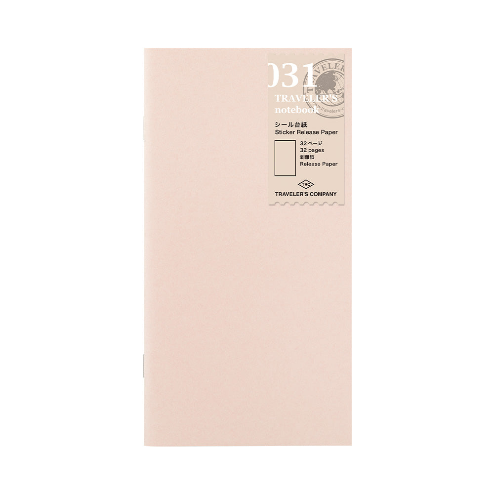 TRAVELER'S Regular Size Refill - Sticker Release Paper 031