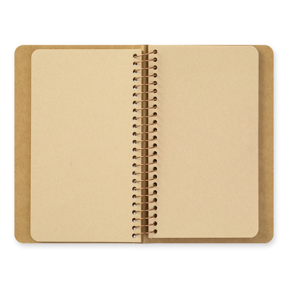 TRC Spiral Ring Notebook - A6 Slim, Blank DW Kraft Paper