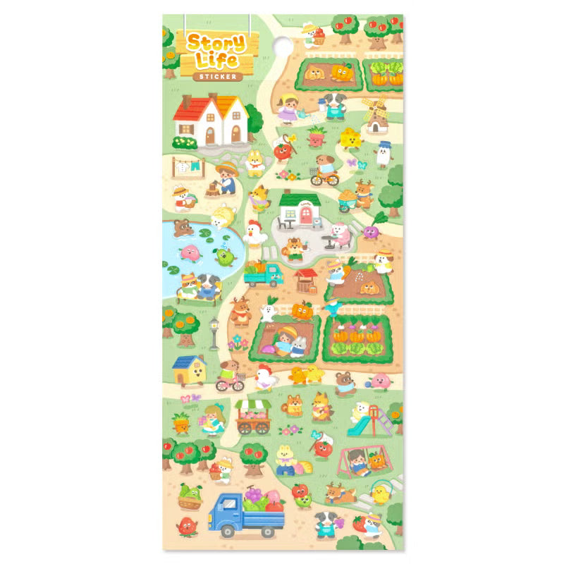 Mind Wave Story Life Sticker Sheet - Village AM
