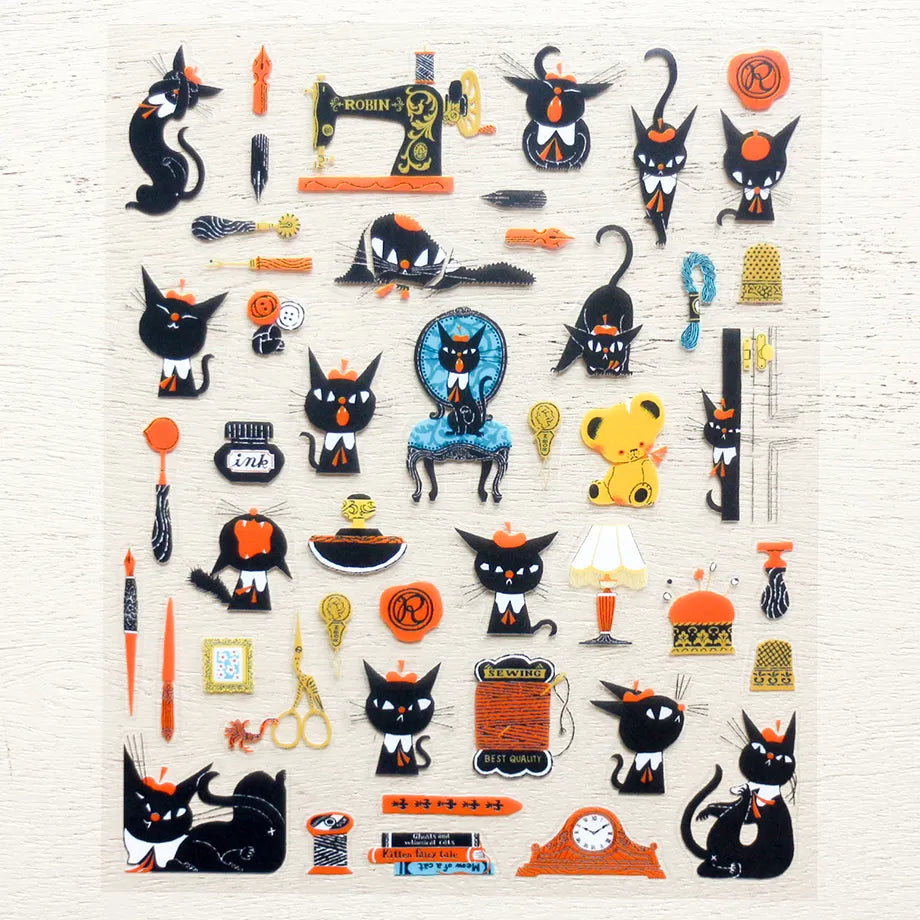 Cozyca x Kuroneko Takumi - Sticker Sheet - Kuronekorobin-chan to Issho Volume 2