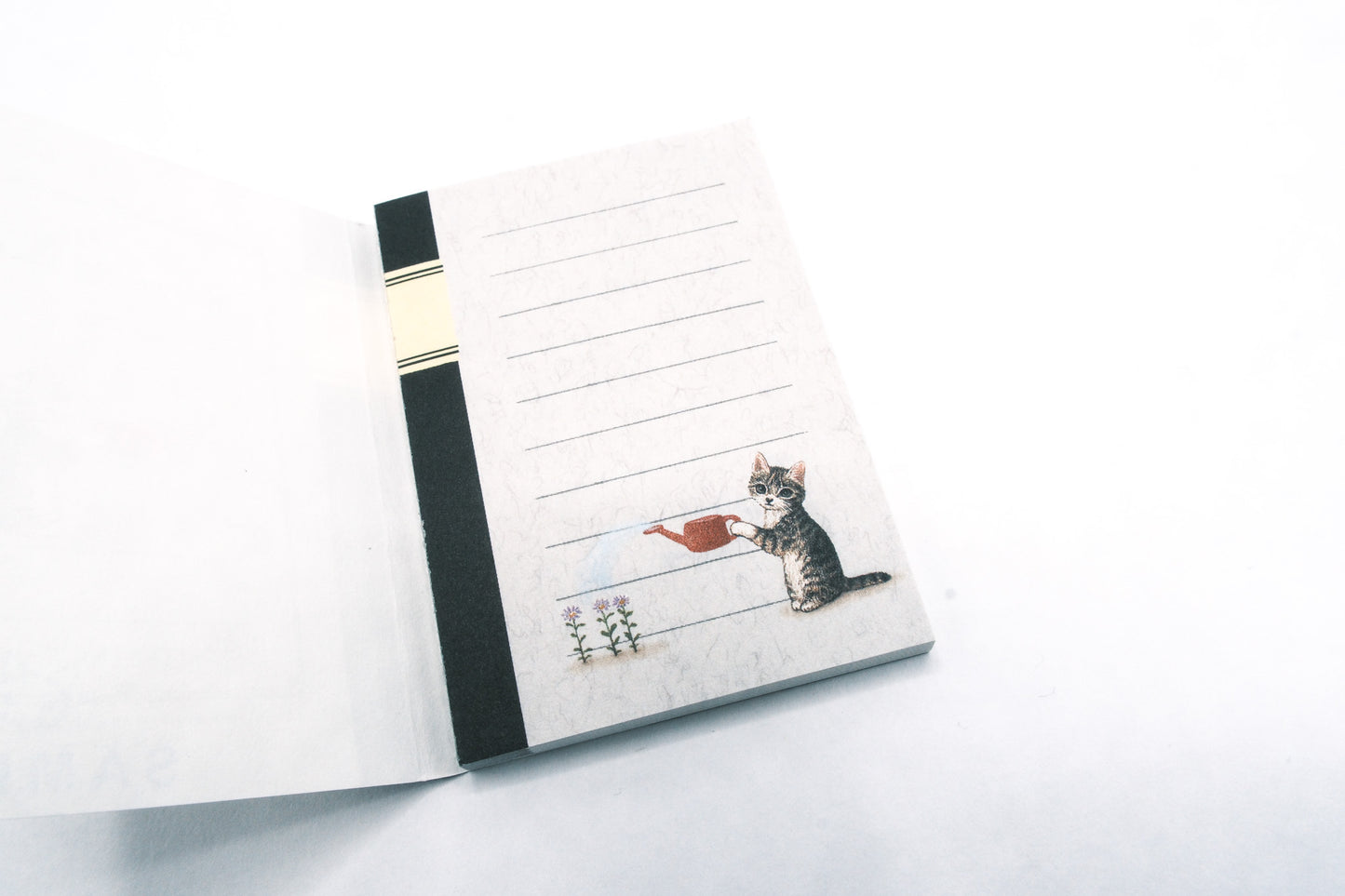 Pottering Cat Memo Pad - Mini Watering