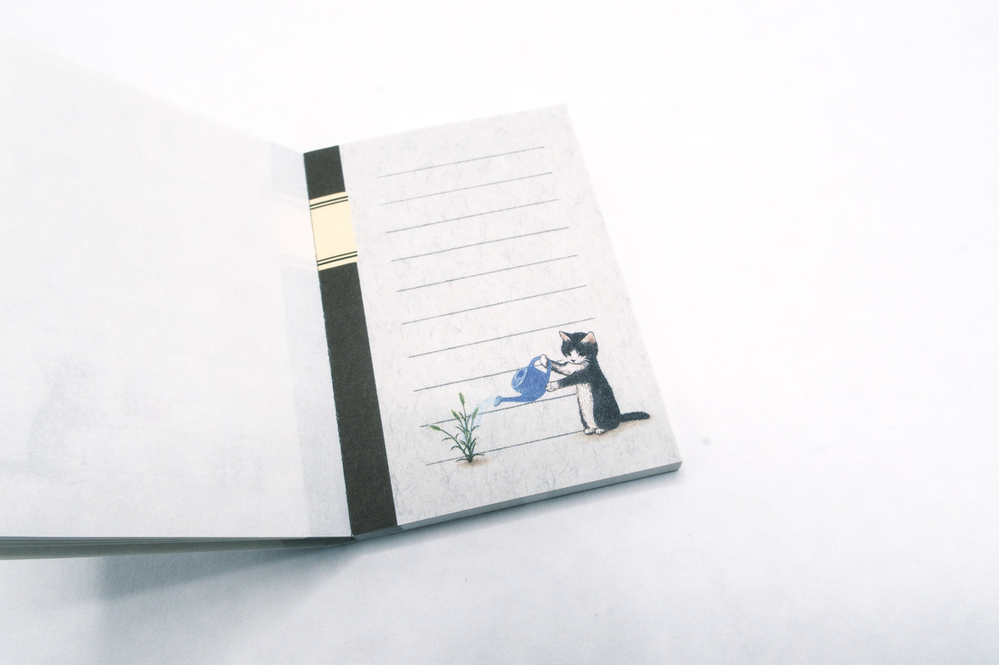 Pottering Cat Memo Pad - Mini Watering
