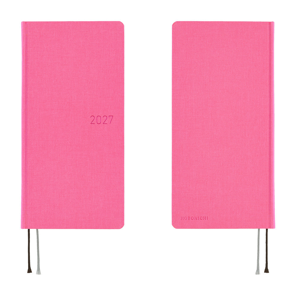 Hobonichi Techo 2027 Weeks - Colors: Pink Sapphire