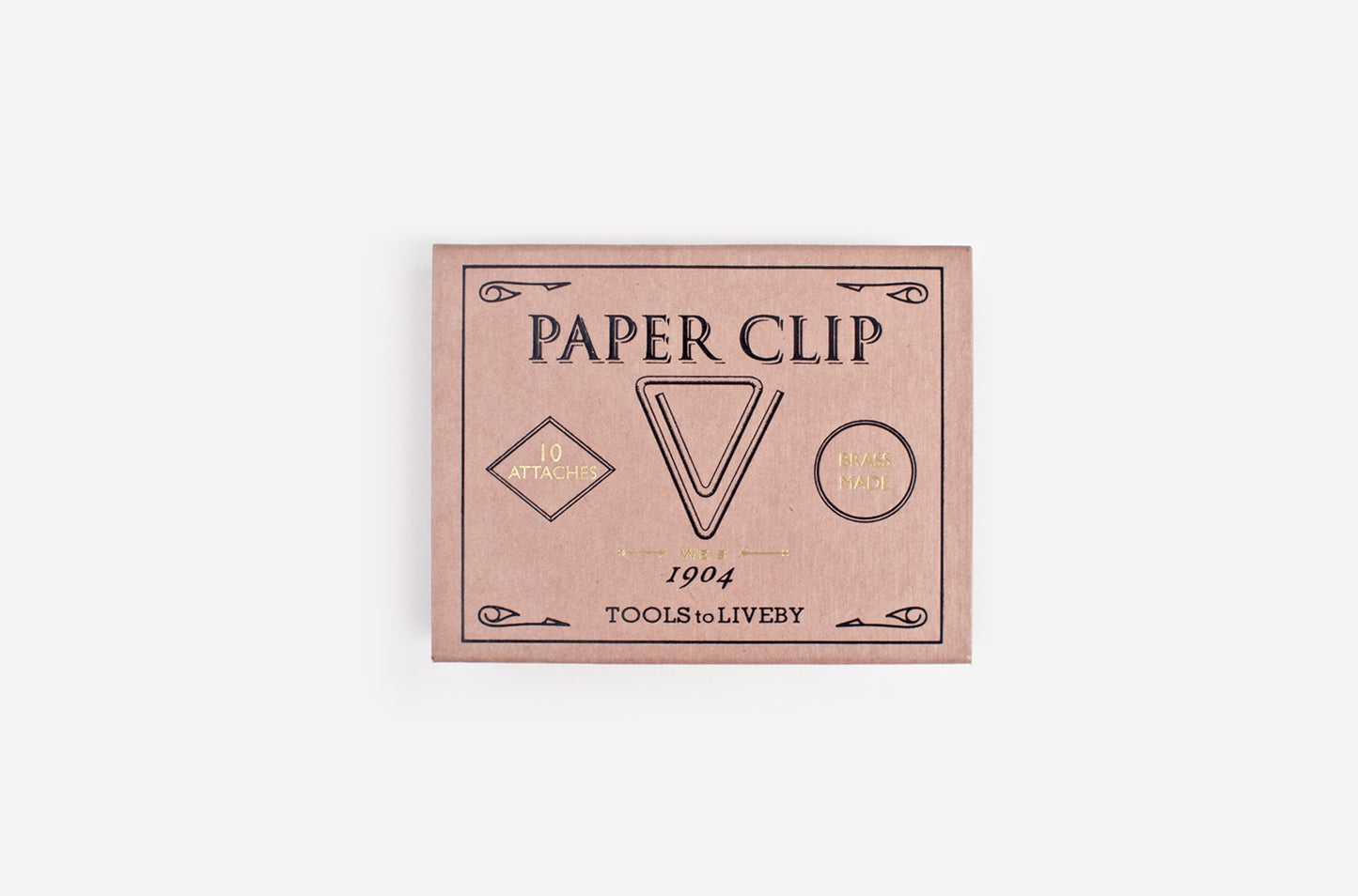 TOOLS to LIVEBY Brass Paper Clips - Box of 10