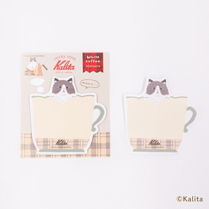 Furukawashiko x Kalita - Life is Coffee Series - Sticky Notes - White Coffee