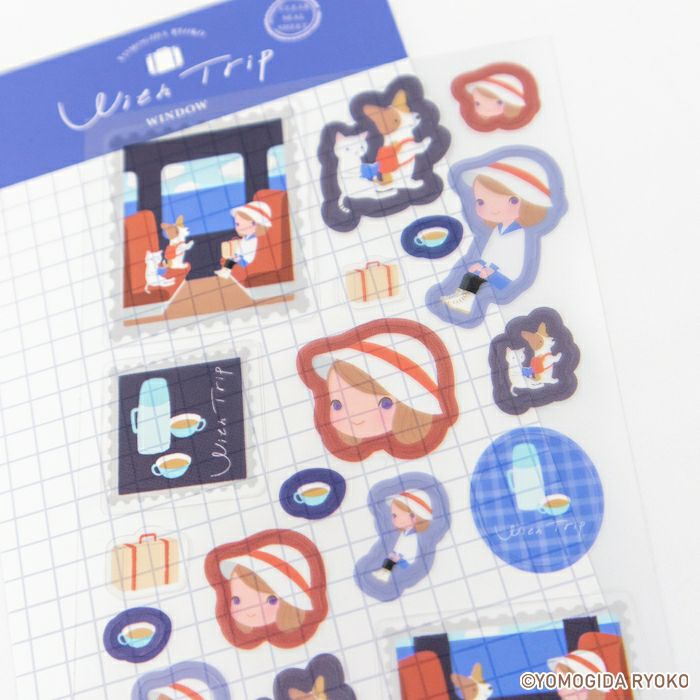 Furukawashiko x Ryoko Yomogida - With Trip Series - Sticker Sheet - Window
