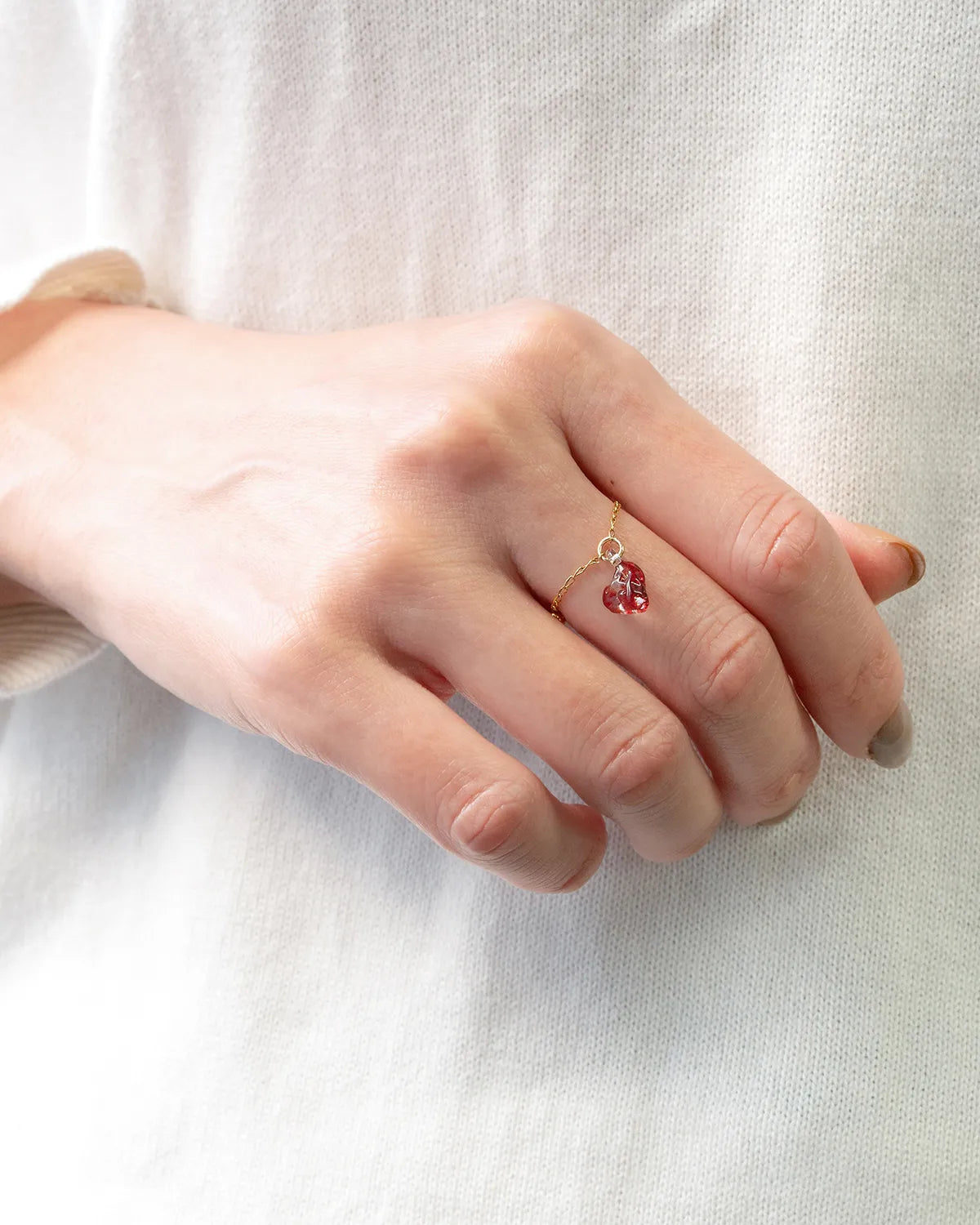 HARIO Lampwork Factory - Glass Ring - Winkheart Rouge - Limited Edition