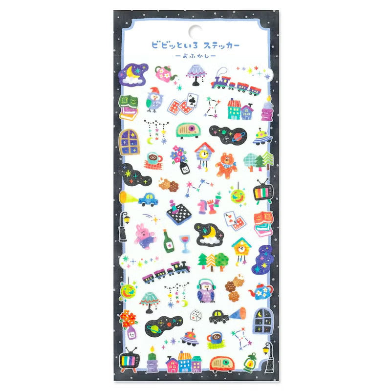 Mind Wave Vivid Color Sticker Sheet - Yofukashi