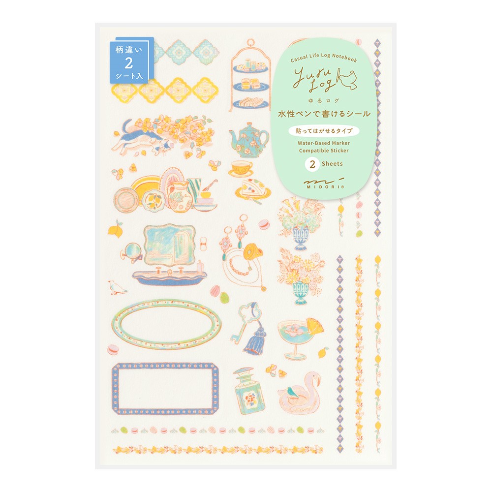 Midori Yuru Log Sticker Sheets - Travel & Hotel
