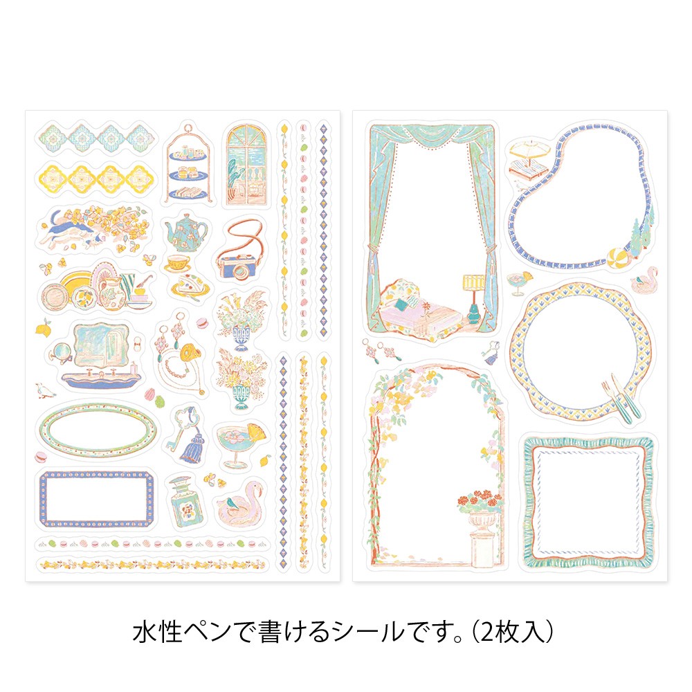 Midori Yuru Log Sticker Sheets - Travel & Hotel