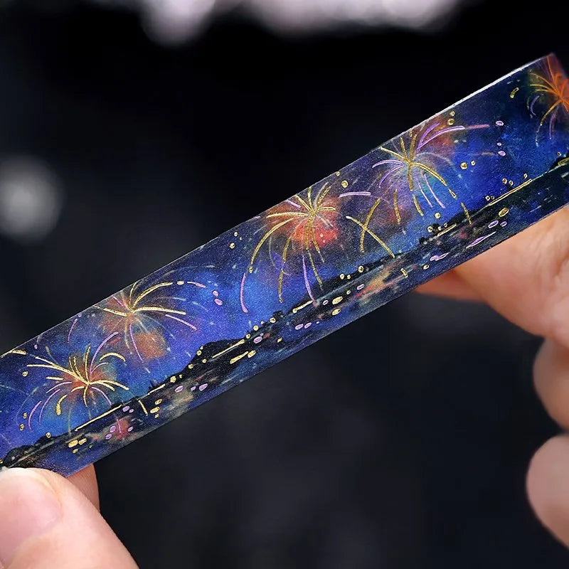 BGM Foil Washi Tape - Sora Zukan Series - Fireworks