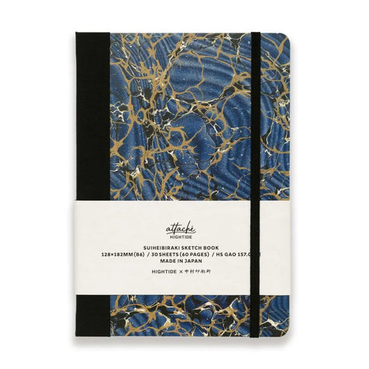 Hightide Attaché Suiheibiraki Sketch Book - B6, Blue