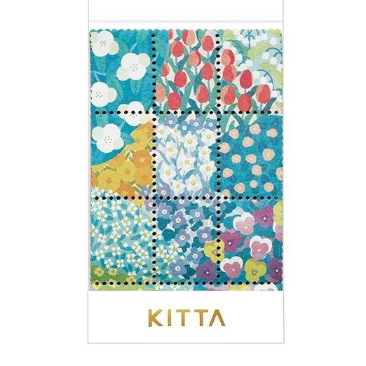 KITTA Washi Tape - Postage Stamp Garden