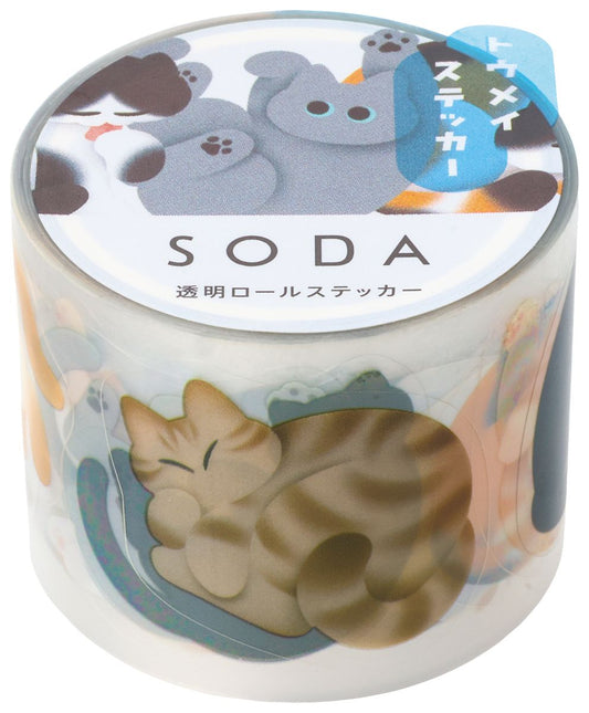 SODA Washi Tape - Rolling Cat