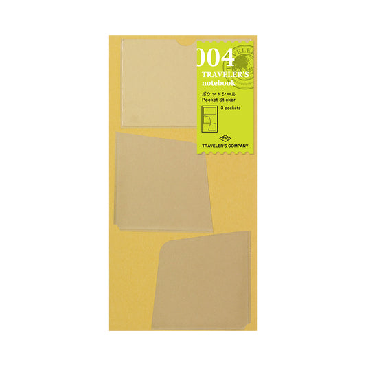 TRAVELER's Regular Size Refill - Pocket Sticker 004