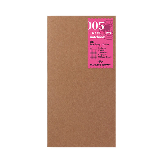 TRAVELER's Regular Size Refill - Free Diary 005