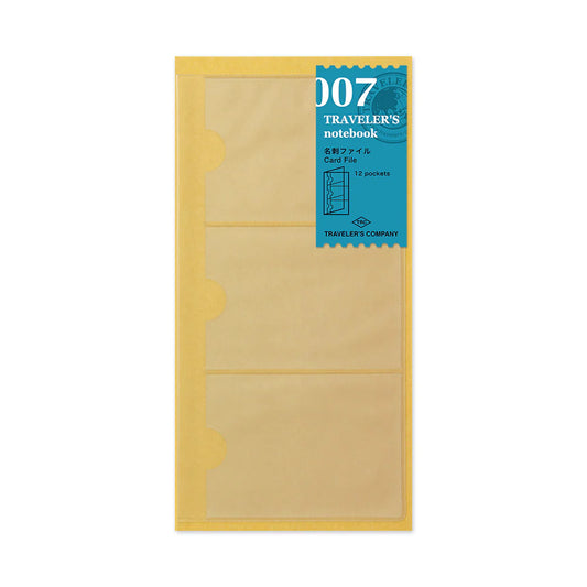 TRAVELER'S Regular Size Refill - Card File 007
