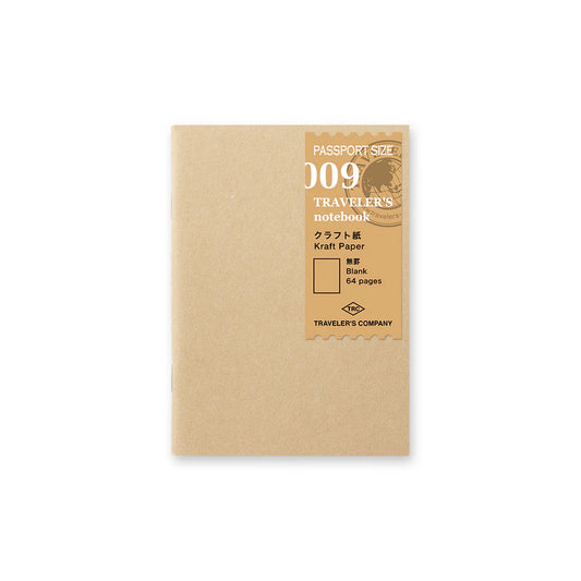 TRAVELER'S Passport Size Refill - Kraft Paper 009