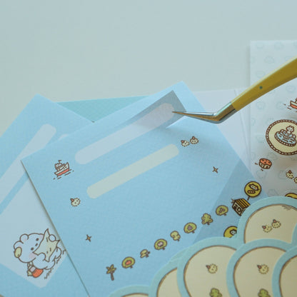 2jingis2jing - Bunnie Island Mini Stationery Pack