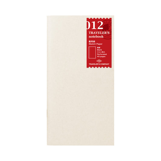 TRAVELER's Regular Size Refill - Sketch Notebook 012