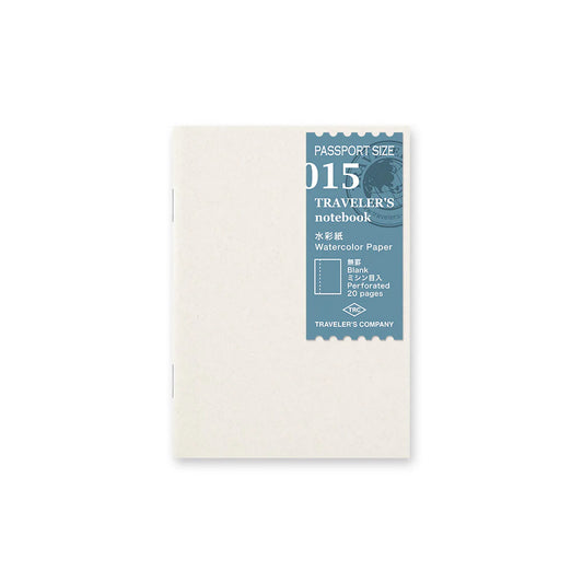 TRAVELER'S Passport Size Refill - Watercolor Paper 015