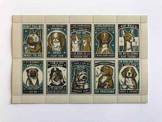 The Portland Stamp Company - Attitude Dogs Lick & Stick Stamps