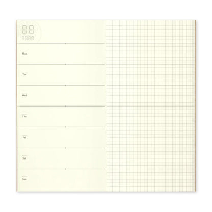 TRAVELER'S Regular Size Refill - Free Diary Weekly + Memo 019