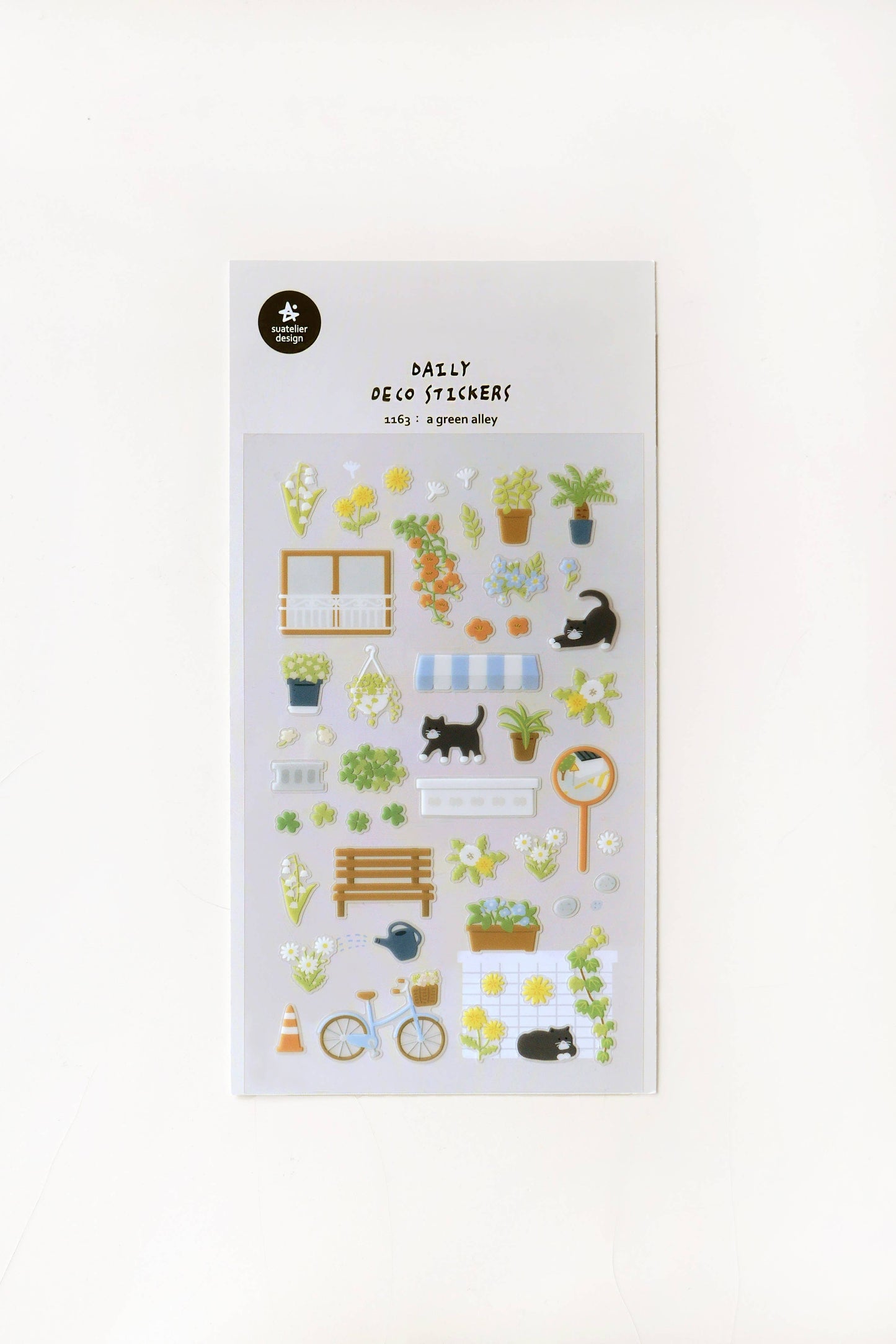 Suatelier Daily Deco Stickers - No.1163 | A Green Alley